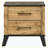 Natural Pine 2-Drawer Nightstand Bedside Table
