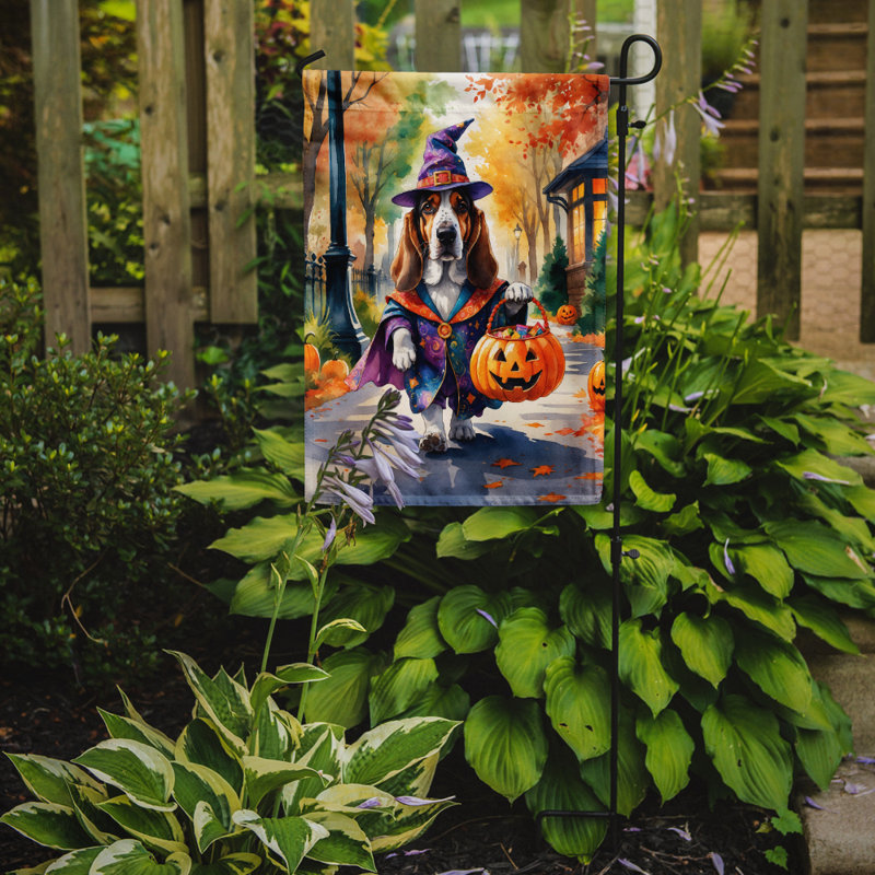 Drapeau du jardin Mastiff, Basset hound