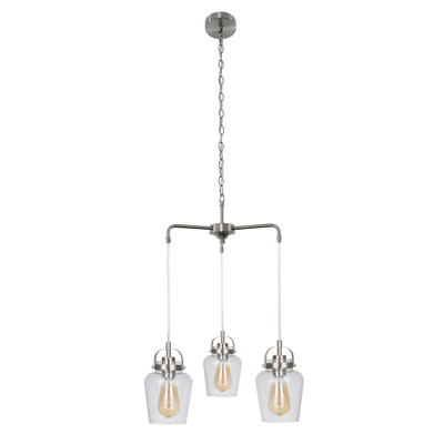 Lustre classique / traditionnel à 3 lumières Tribble