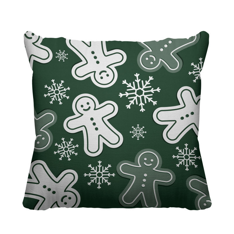 Coussin Holiday, L 19 po x H 19 po, Sauge