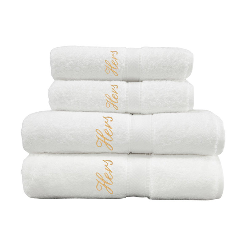 Super Plush Mulit-Size Set, White/Gold