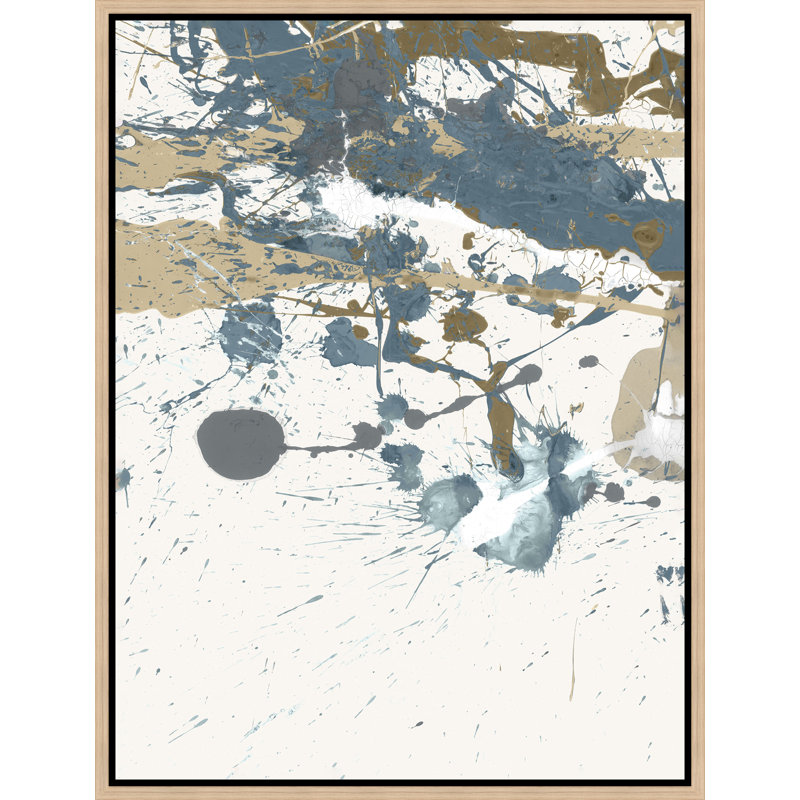 «Winding Road VIII» par Danielle Davis - peinture sur toile à cadre flottant, Couche de verre