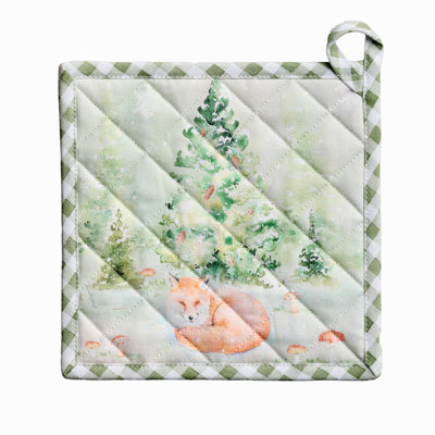 Maison d'Hermine Winter Mornings 100 % coton manique simple - 20 x 20 cm