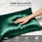 100% Mulberry Silk Pillowcase Grade 6A 22mm Natural Silk 20"x30" Emerald-125361393-125361394