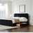 Upholstered Bed with 2 Large Wooden Storage Drawers-550743462-550743460