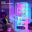 170cm Tall Glass Display Cabinet with RGB Lights, Lockable Doors & Adjustable Shelves-585089010
