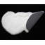 Tapis à poils longs double touffeté à la main en forme de cœur double de 4 po (28 po x 55 po)
