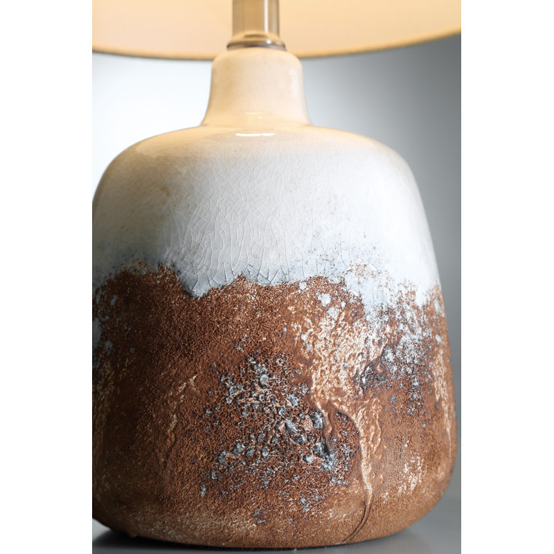 Lampe de table standard orange rouille 17,25 po Walden