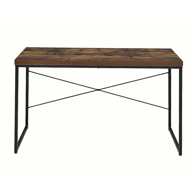 Bureau d'écriture de style industriel 1pc, Brun / Noir