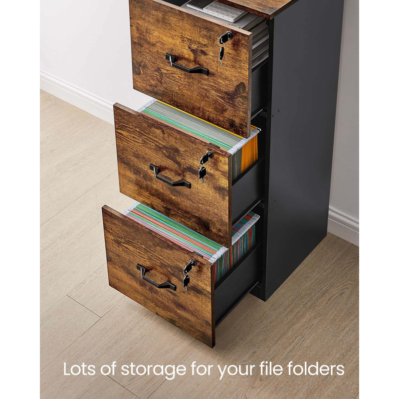 Izmir 40cm Wide 3 -Drawer File Cabinet