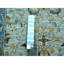 Tapis de couloir oriental bleu noué à la main 2 pi 9 po x 16 pi 1 po Crois Abbas