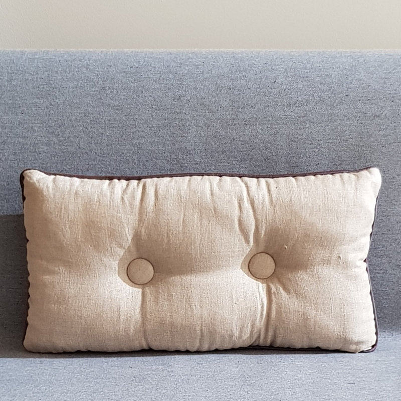 Sammy Rectangular Throw Cushion, Aubergine