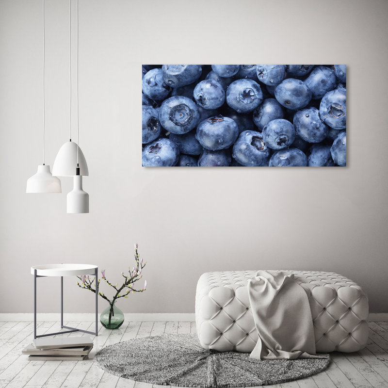 Blueberries 1 Piece Wrapped Canvas Wall Art
