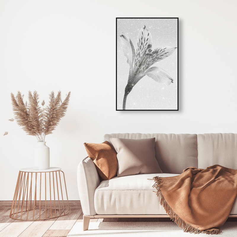 Delicate Spots Print by Oliver Gal, 31"H x 46"W, Black Floater Frame