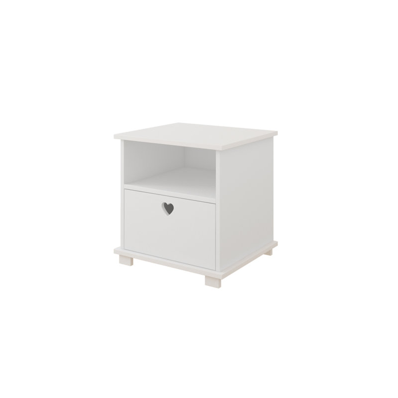 Winona 1 Drawer Nightstand, White