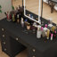 Coiffeuse à 9 tiroirs avec miroir et lumières réglables Jyotsna -1476535460