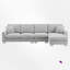 3 - Piece Upholstered L-Shaped Sectional Couch-1504988940