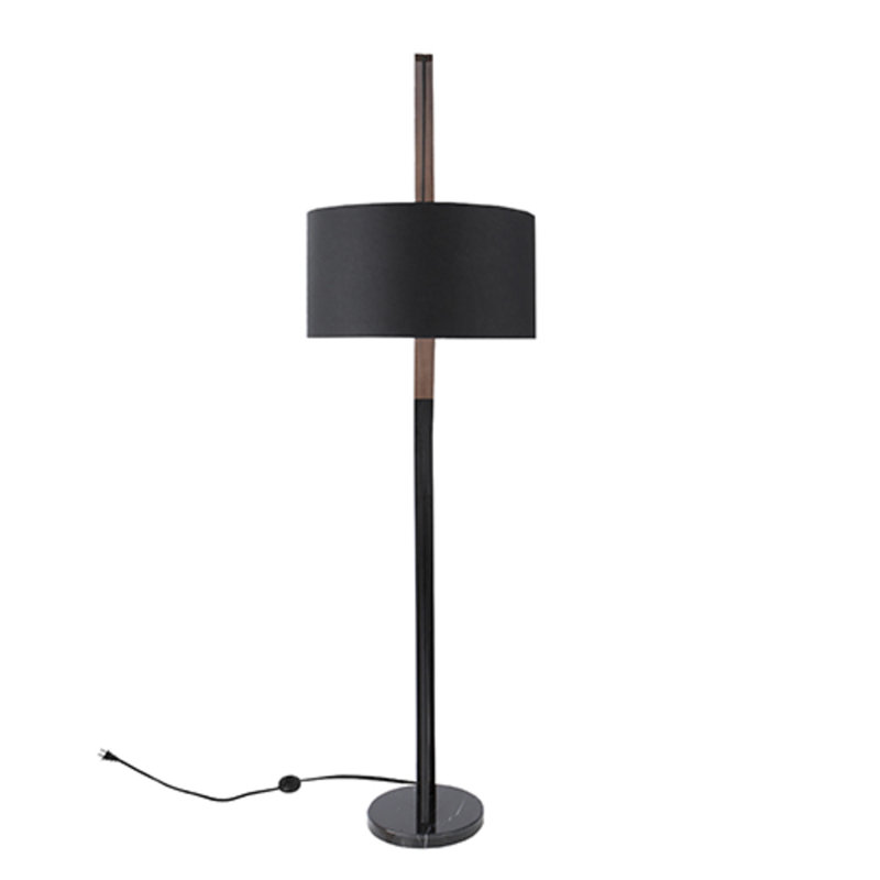 Varville 77'' Black Arched Floor Lamp