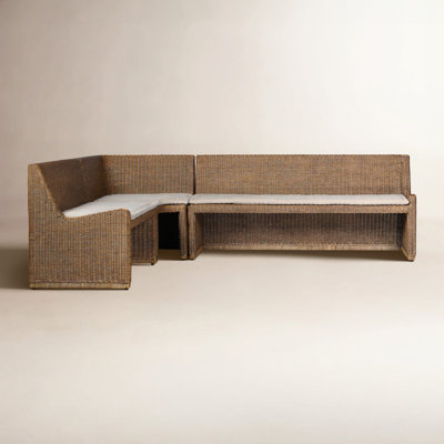Senna 83" Woven Dining Banquette