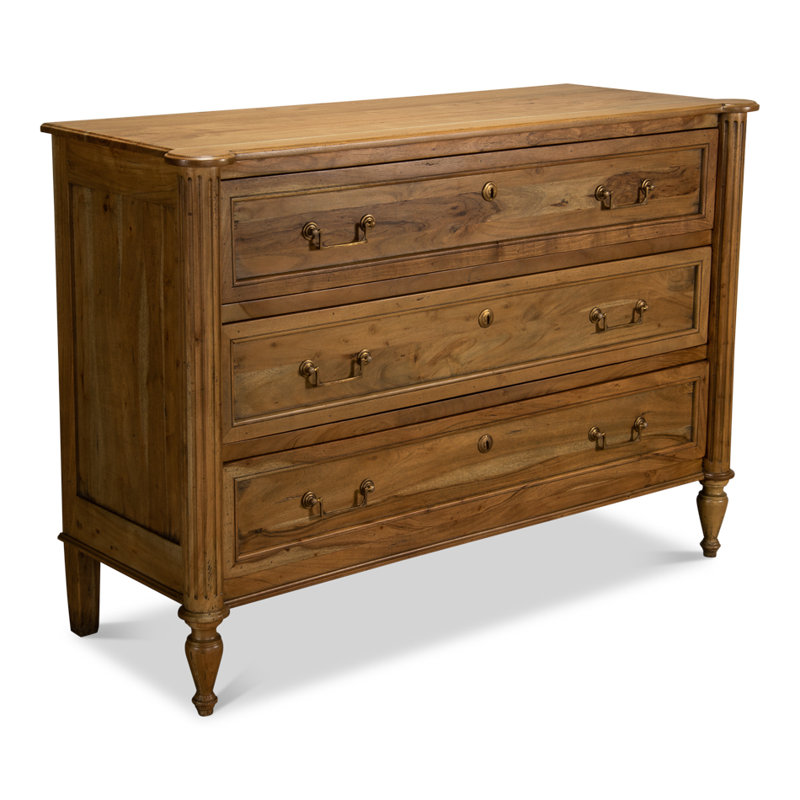 Chamberlain Solid Wood Storage Cabinet, Driftwood