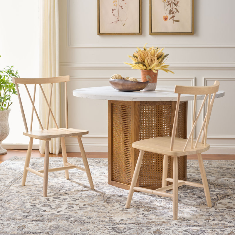Jordyn Solid Wood Side Chair, White Washed