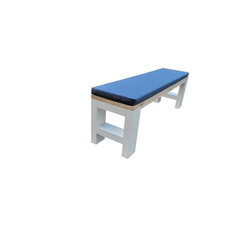 Planada Solid Wood Outdoor Bench, 40cm H x 120cm W x 38cm D