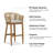Alakai Outdoor Minimalist woven rattan Bar Stools With Premium Sponge Cushion-1595491900-1595491903-1595491902