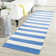 Striped Cotton Hand Woven Area Rug