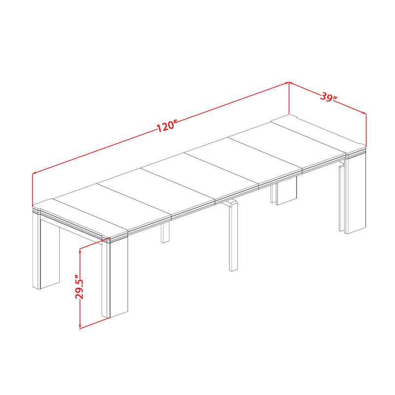 14 Pieces Extendable Dining Set Includes 1 Rectangle Xtenczar Table, 1 Coffee Table and 12 Polyester Fabric Stackable Dining Chairs - (Finish Option)