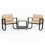 Sièges de style bord de mer avec coussins de luxe 3 pièces Raegan