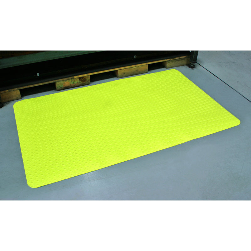 Tapis anti-fatigue diamond Venezia, Jaune, Rectangle l 2 pi x L 3 pi