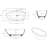 Matte White 59" Freestanding Soaking Bathtub, Stone Resin Configuration, , Large Water Volume, Leak - Proof Drain Assembly Structure,