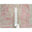 Tapis carré carré 10 pi 2 po x 10 po 2 po rose, tissé à la main en jacquard de laine et d'art