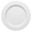 Assiettes plates rondes jetables en plastique blanc nacré (25 cm) - 120 assiettes-1503917103