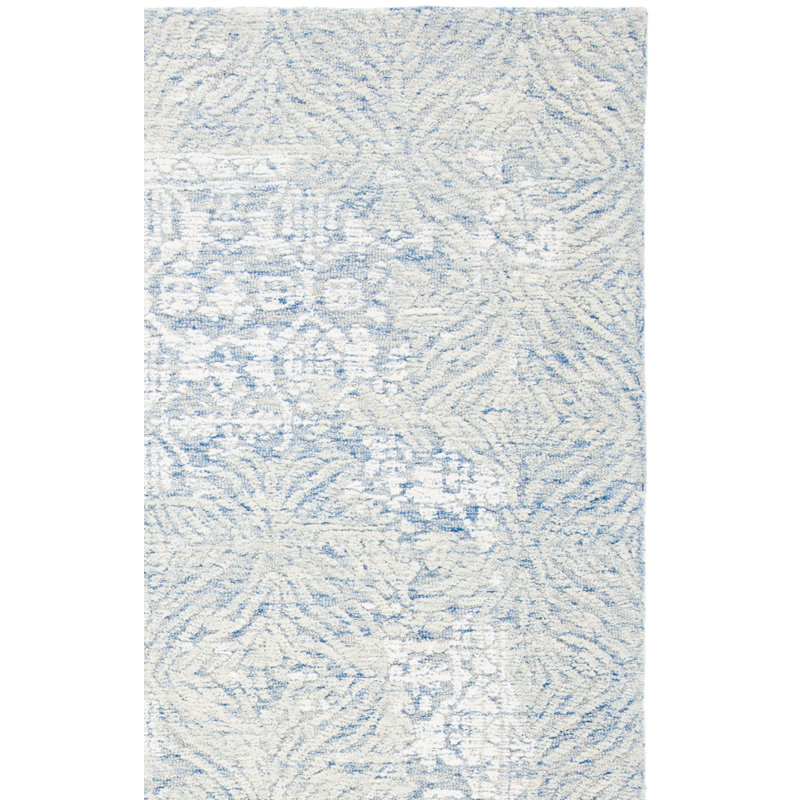 Pezanetti Hand Tufted Wool And Cotton With Latex Oriental Rug, Square 6'