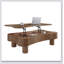 Table basse à plateau relevable avec panneaux cannelés, rangement caché, système de levage hydraulique silencieux et coins de sécurité courbés pour les salons modernes-1255219310