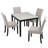 5-Piece Dining Set With Concrete-Effect Tabletop