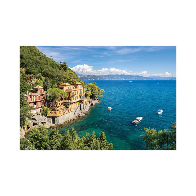 Baia Cannone Near Portofino, Liguria, Italy by Jan Becke - Wrapped Canvas Print, 20.32 cm H x 30.48 cm W
