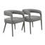 Howland 63" Dining Table With 3 Sets Of Galway Grey Side Chairs
