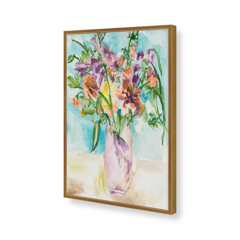 «Petals Unraveled I» par Melissa Wang, reproduction d'art sur toile, Encadrement ouvert sans papier mat, H 16 po x l 12 po