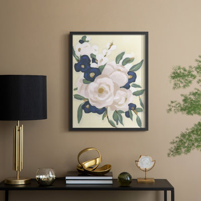 «Garden Party Bouquet II», reproduction encadrée - bois massif