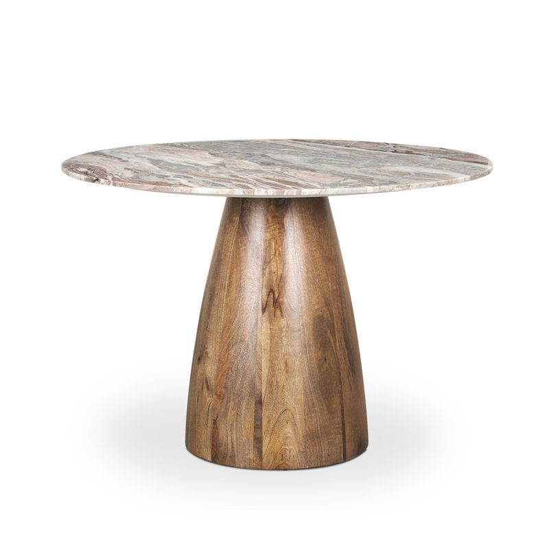 Table de salle à manger Mellonia, Rose, H 30 po x L 42 po x l 42 po