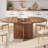 43.3''-59'' Extendable Round Dining Table for 4-8, Modern Kitchen Oval Dining Table with Removable Leaves, Dinner Table-1341208264