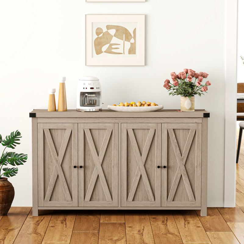 Armoire 4 portes Esai Esai, Gris