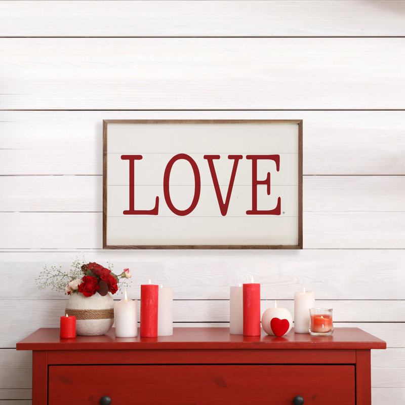 Love Love - blanc, L 16 po x H 10 po