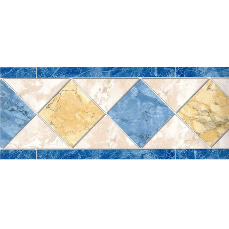 Audriaunna Geometric Diamond Tile Wallpaper Border