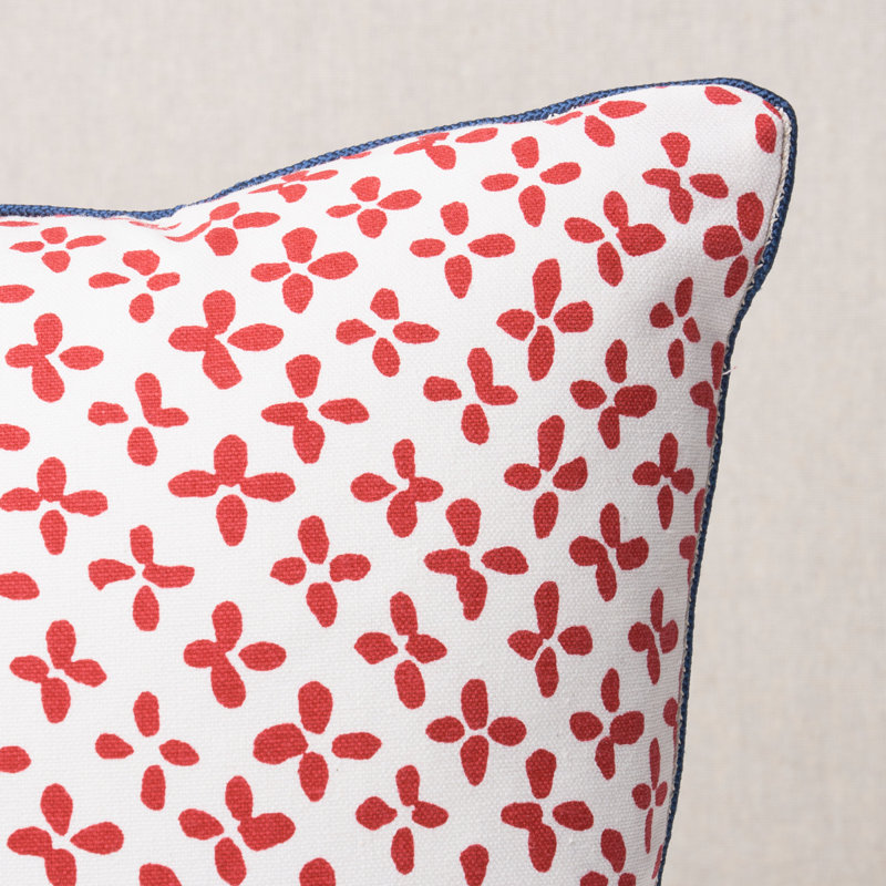 Emerson Pillow, Red, 12'' x 18''