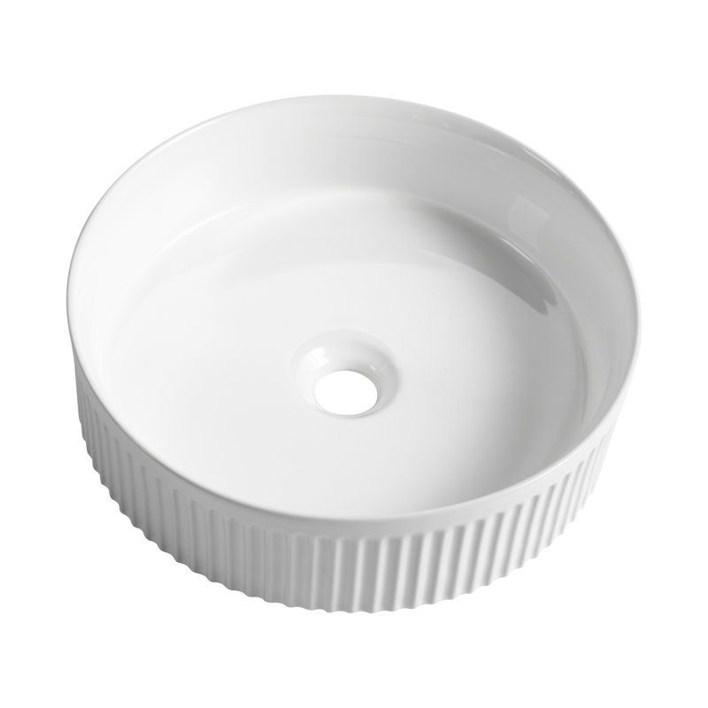 Rosefray 15.7'' White Ceramic Oval Bathroom Sink