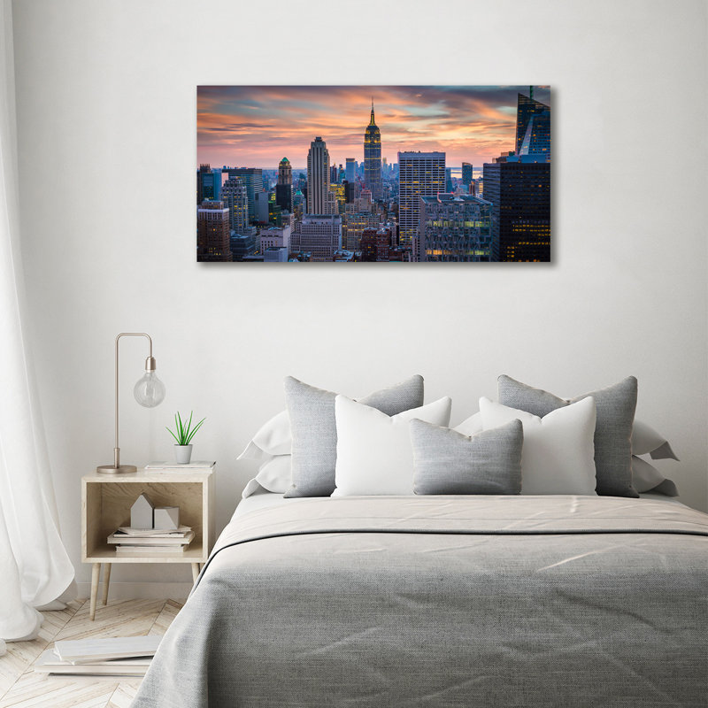 Manhattan New York - Wrapped Canvas Print
