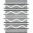 Rustic Black and White Fringed Authentic and Ethnic Pattern Flatweave Rug-1959178051